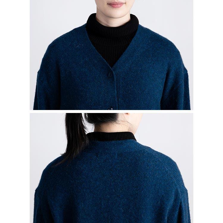 【送料無料】 ベビーキャメル100%ニットカーディガン 4色 M-L 長袖 レディース トップス カーディガン ニット キャメル 春秋冬 |  | 13