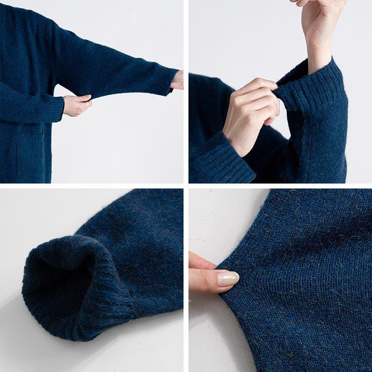 【送料無料】 ベビーキャメル100%ニットカーディガン 4色 M-L 長袖 レディース トップス カーディガン ニット キャメル 春秋冬 |  | 14