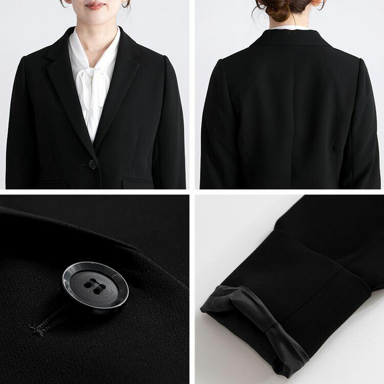 【送料無料/即出】 テーラージャケットパンツスーツ 9-15号 洗える 通年 レディース フォーマル スーツ パンツスーツ ブラックフォーマル ママスーツ 礼服 |  | 12