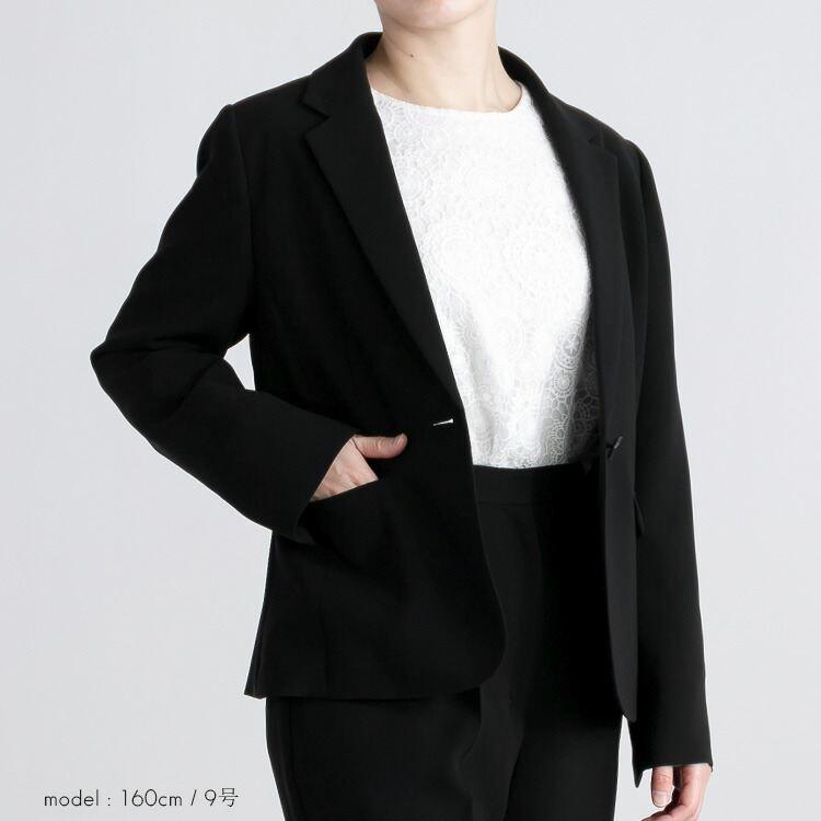 【送料無料/即出】 テーラージャケットパンツスーツ 9-15号 洗える 通年 レディース フォーマル スーツ パンツスーツ ブラックフォーマル ママスーツ 礼服 |  | 08