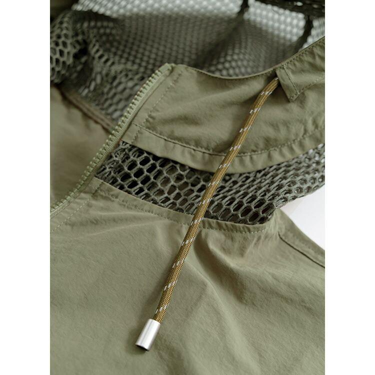 【送料無料】 メッシュ使いジャケット 3色 M L 洗える 長袖 レディース アウター ブルゾン ジャケット パーカー フーディー 端境期 体型カバー 春秋 |  | 14