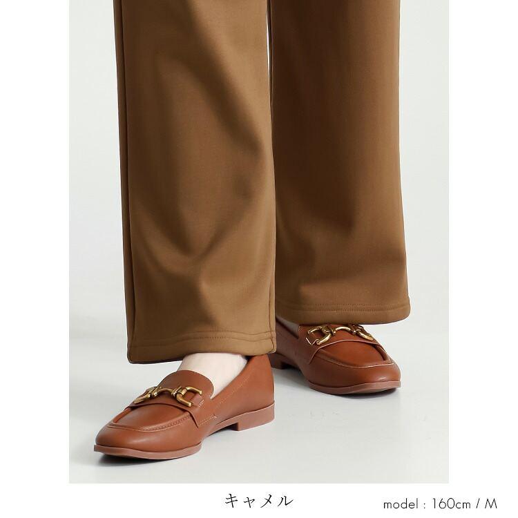 【新作】【送料無料】 裏起毛ストレッチセミワイドパンツ 5色 M-3L 洗える 10分丈 レディース ボトムス パンツ セミワイドパンツ 裏起毛 ウエストゴム |  | 07