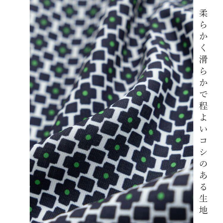 【送料無料】 シャーリングブラウス 3色 M L 洗える 長袖 レディース トップス ブラウス チュニック スタンドカラー フリル衿 シャーリング 春秋冬 |  | 02