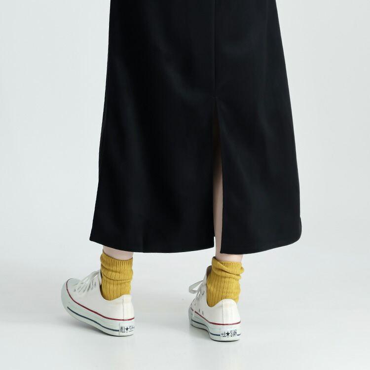 【送料無料】 ストレッチスエードナロースカート 4色 M L 洗える レディース スカート ナロースカート ペンシルスカート スエード調 体型カバー 春秋冬 |  | 12