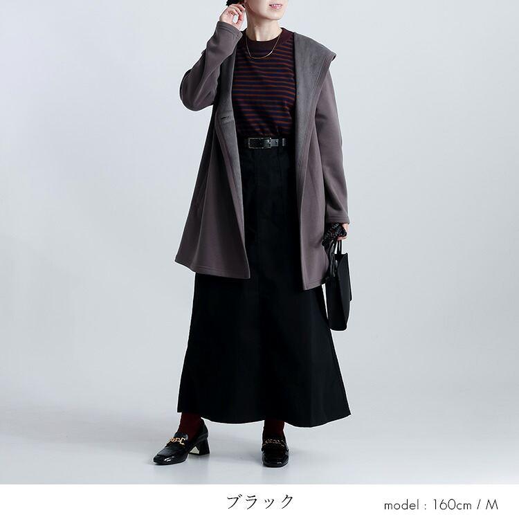 【準新作/送料無料】 ピーチ起毛ベイカースカート 4色 M L 洗える 10分丈 レディース ボトムス スカート 台形スカート ベイカースカート マキシ丈 ロング丈 冬 |  | 11