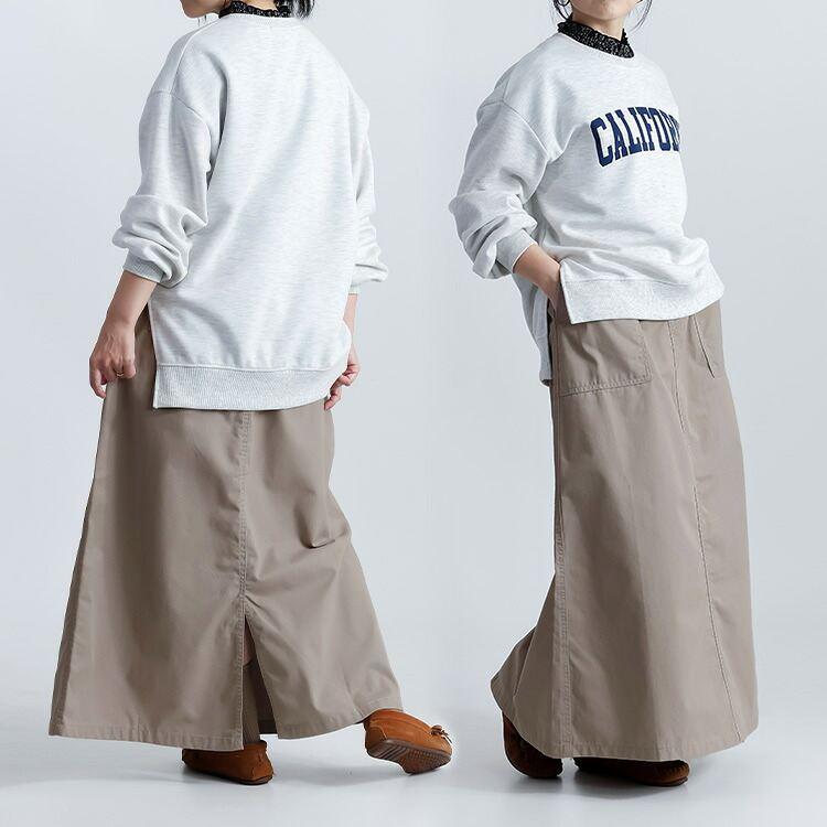 【準新作/送料無料】 ピーチ起毛ベイカースカート 4色 M L 洗える 10分丈 レディース ボトムス スカート 台形スカート ベイカースカート マキシ丈 ロング丈 冬 |  | 06