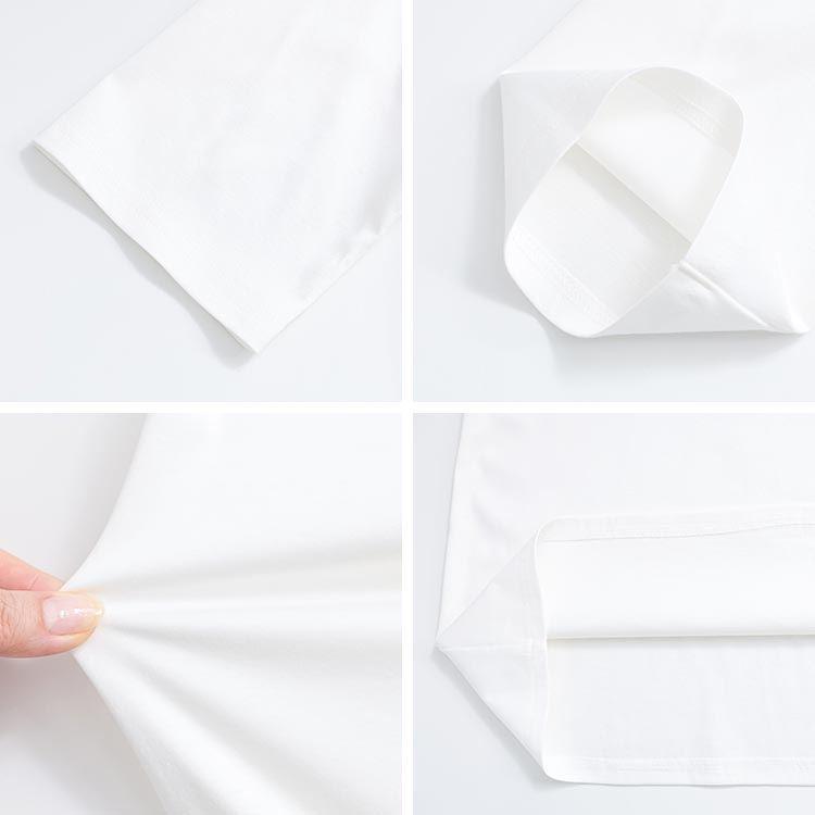 【送料無料/日本製】 COOLシルケットコットンTシャツ 6色 M L 洗える 5分丈袖 接触冷感 レディース トップス Tシャツ カットソー スムース 綿100% 夏 |  | 16