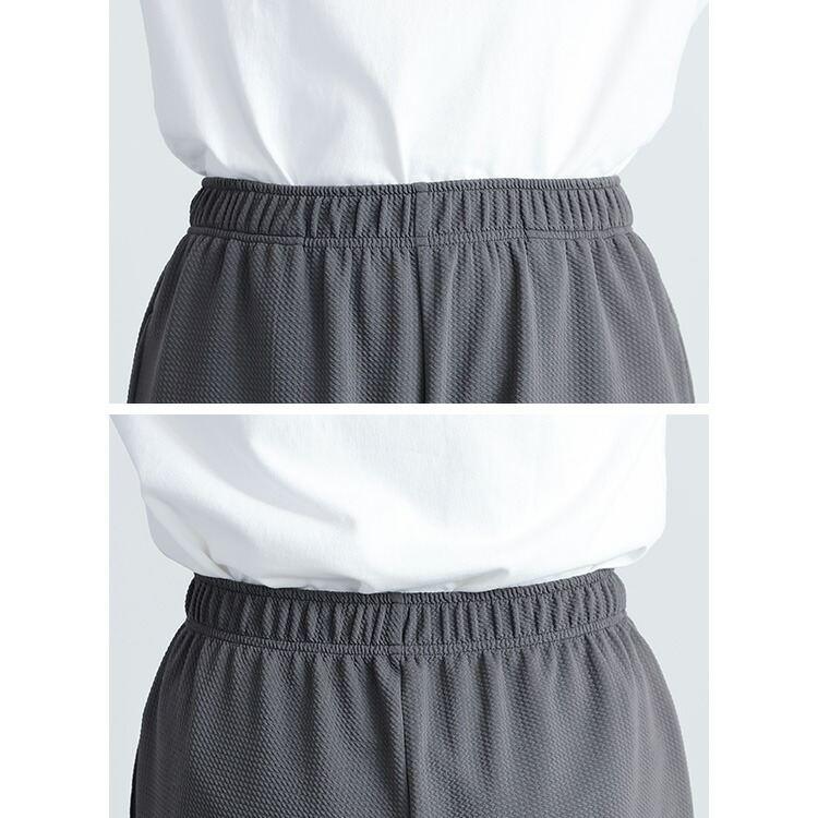 【送料無料】 エンボスカットソーセットアップ 3色 M-LL 洗える 五分袖 レディース アンサンブル 上下セット トップス ボトムス カジュアルスーツ 春秋冬 |  | 15