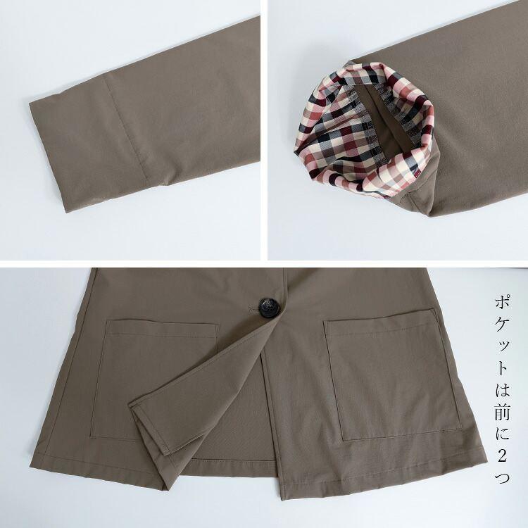 【送料無料】 フーディージャケット 2色 M L 軽量 洗える 長袖 楽ちん レディース アウター ジャケット フーディー ライトアウター 羽織 チェック柄 春秋冬 |  | 14