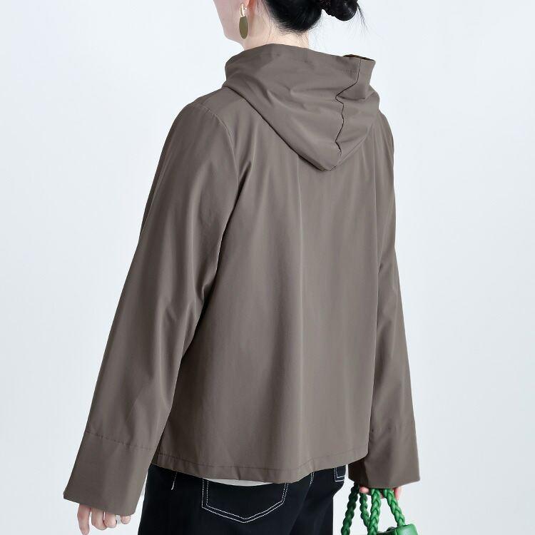 【送料無料】 フーディージャケット 2色 M L 軽量 洗える 長袖 楽ちん レディース アウター ジャケット フーディー ライトアウター 羽織 チェック柄 春秋冬 |  | 06