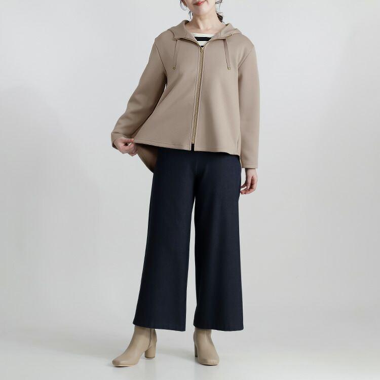 【新作】【送料無料】 フーディーストレッチツイルパーカー 3色 M-LL 洗える 防シワ 長袖 レディース アウター ジャケット パーカー フード付き |  | 05