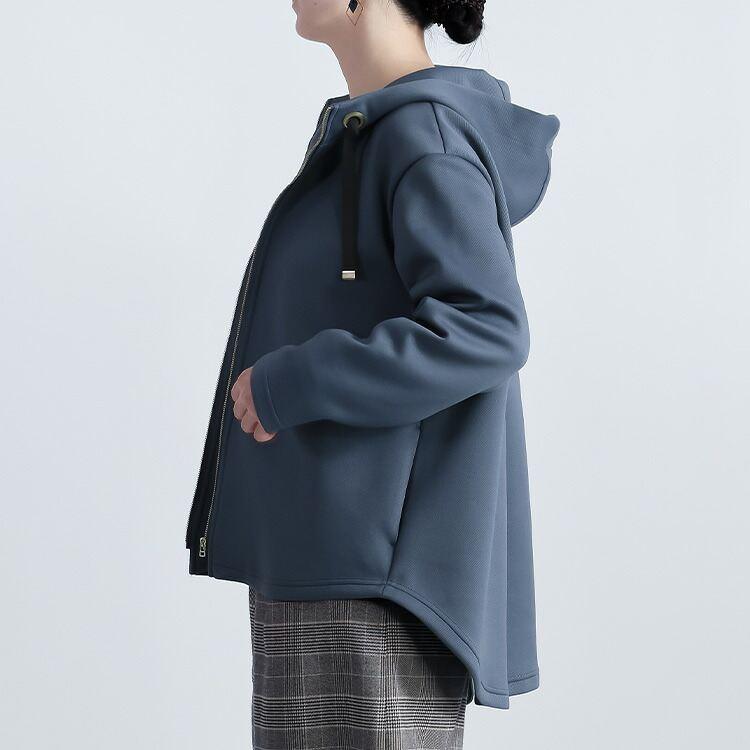 【新作】【送料無料】 フーディーストレッチツイルパーカー 3色 M-LL 洗える 防シワ 長袖 レディース アウター ジャケット パーカー フード付き |  | 08