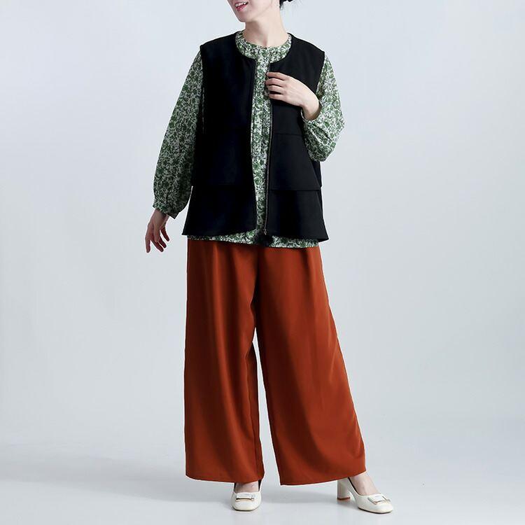 【準新作/送料無料】 ストレッチスエードベスト 4色 M L 洗える レディース トップス ベスト ノースリーブ 微起毛 スエード調 重ね着 レイヤード 春秋冬 |  | 12