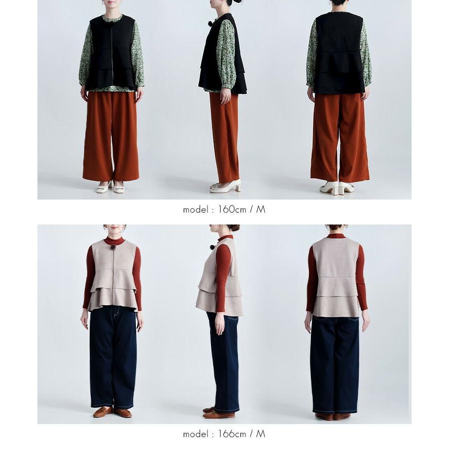 【準新作/送料無料】 ストレッチスエードベスト 4色 M L 洗える レディース トップス ベスト ノースリーブ 微起毛 スエード調 重ね着 レイヤード 春秋冬 |  | 15