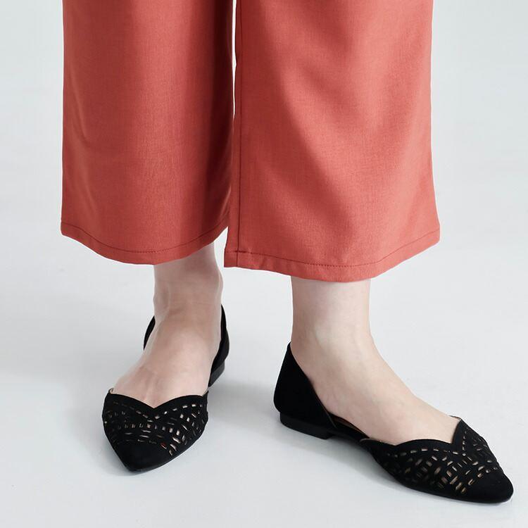 【送料無料/日本製】 リフラクスセミワイドパンツ 3色 M-3L 洗える アンクル丈 レディース ボトムス パンツ セミワイドパンツ 股上深め 楽ちん 春夏 |  | 10