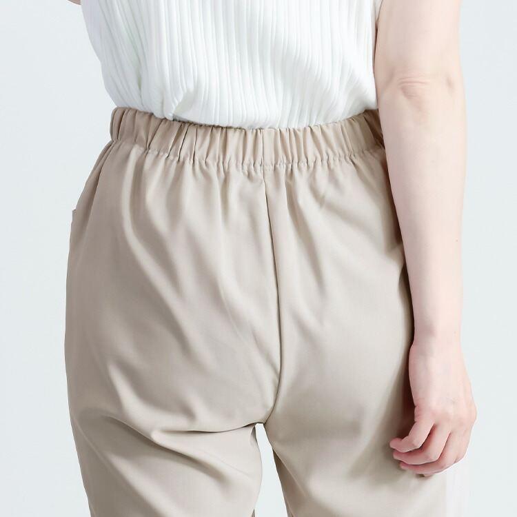 【送料無料/日本製】 リフラクスセミワイドパンツ 3色 M-3L 洗える アンクル丈 レディース ボトムス パンツ セミワイドパンツ 股上深め 楽ちん 春夏 |  | 07