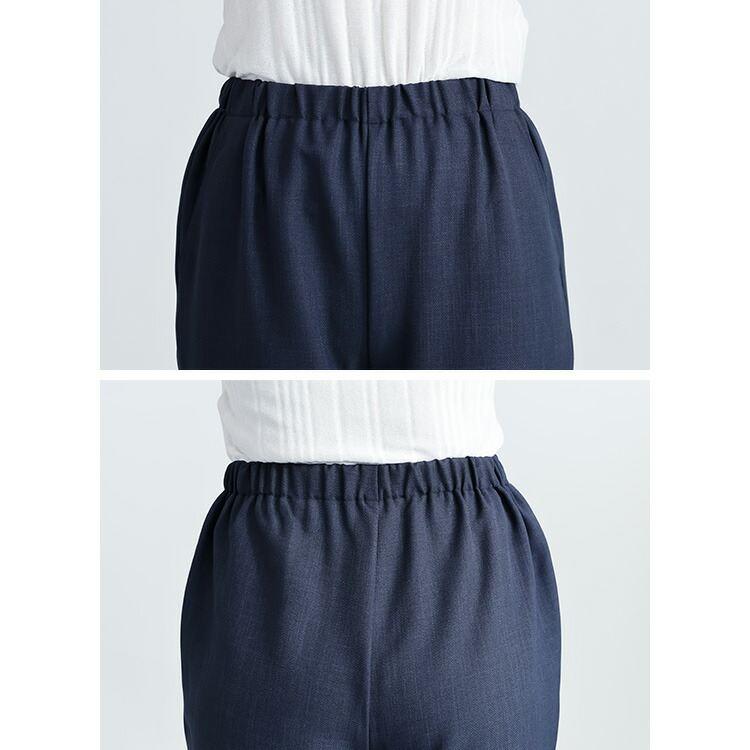 【送料無料】日本製リラックスパンツ 4色 M-3L 洗える 10分丈 レディース ボトムス パンツ ストレートパンツ リラックスパンツ 国産 股上深め 春夏秋冬 |  | 13