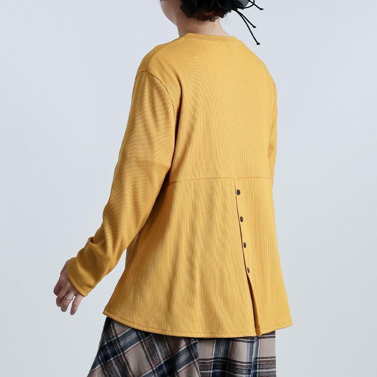 【準新作】【送料無料】 リブカーディガン 4色 M L 洗える 長袖 Aライン レディース トップス カーディガン リブ ニット カットソー 羽織り 細リブ 伸縮性 |  | 07