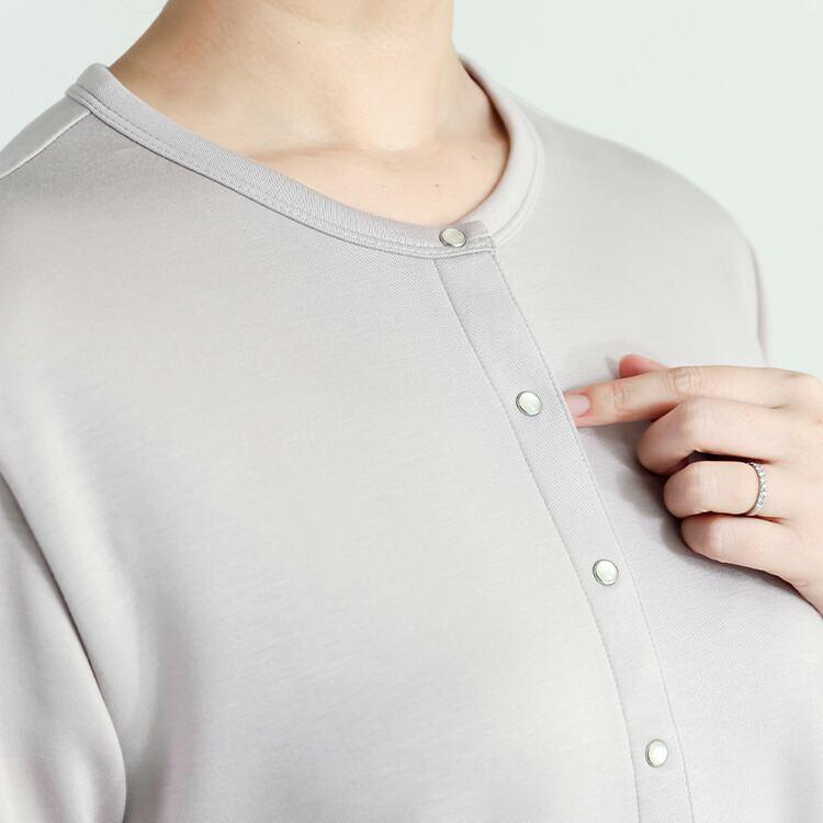 【登場】【送料無料/再入荷】 ダンボールニットカーディガン 6色 M L 洗える 長袖 レディース トップス カーディガン クルーネック 体型カバー ドット釦 楽ちん |  | 11