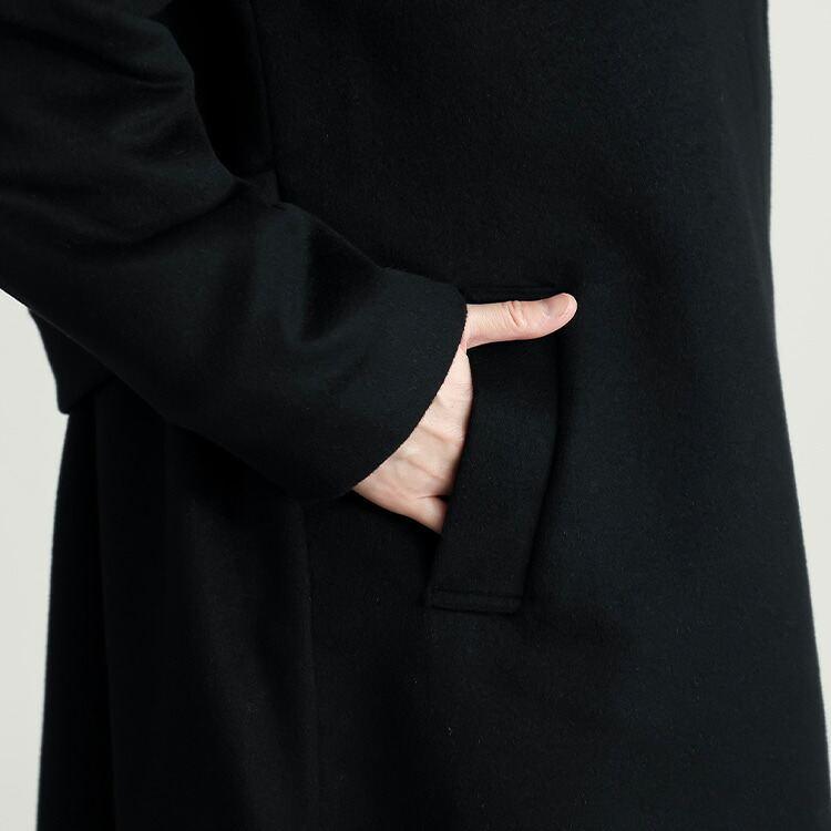【新作】【送料無料】 カシミヤウールコート M-3L 長袖 レディース アウター ロング コート フォーマルコート スタンドカラー 体型カバー カシミヤ ウール |  | 09