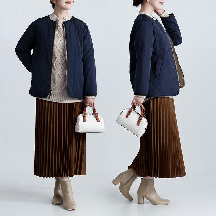 【新作】【送料無料】キルティングリバーシブル中綿コート 2色 M-LL リバーシブル 中わた 長袖 2way レディース アウター |  | 11