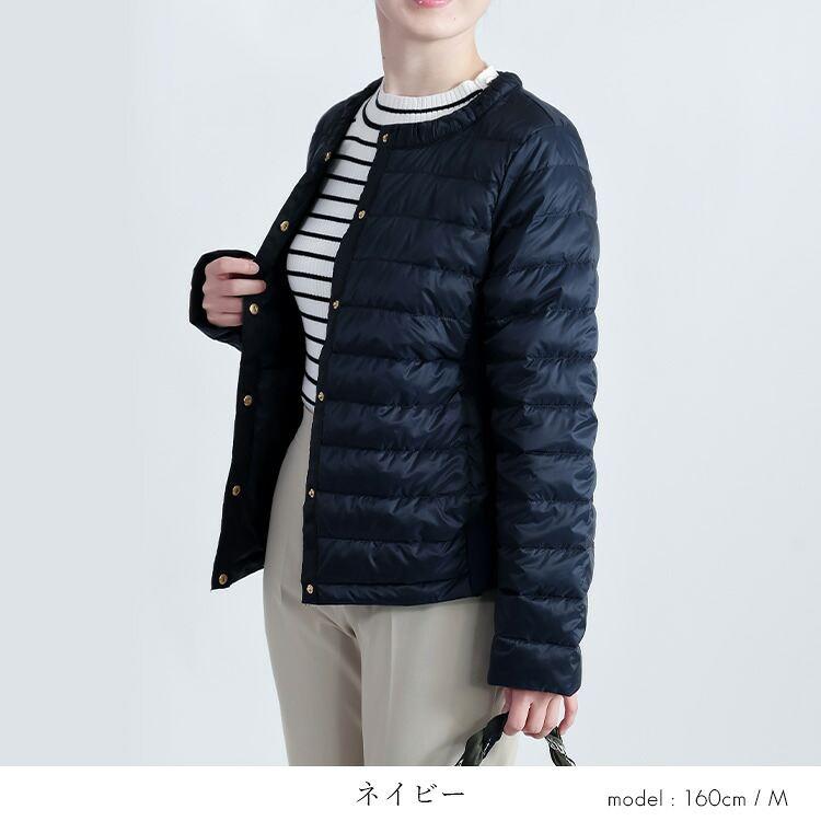 【準新作/送料無料】 超軽量ダウンジャケット 4色 M-LL 撥水 長袖 レディース アウター ダウンジャケット ダウンコート ライトダウン ノーカラー 防寒 春秋冬 |  | 11