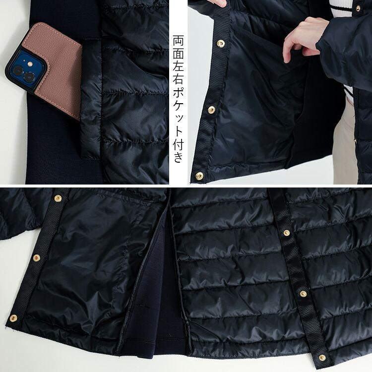 【準新作/送料無料】 超軽量ダウンジャケット 4色 M-LL 撥水 長袖 レディース アウター ダウンジャケット ダウンコート ライトダウン ノーカラー 防寒 春秋冬 |  | 15