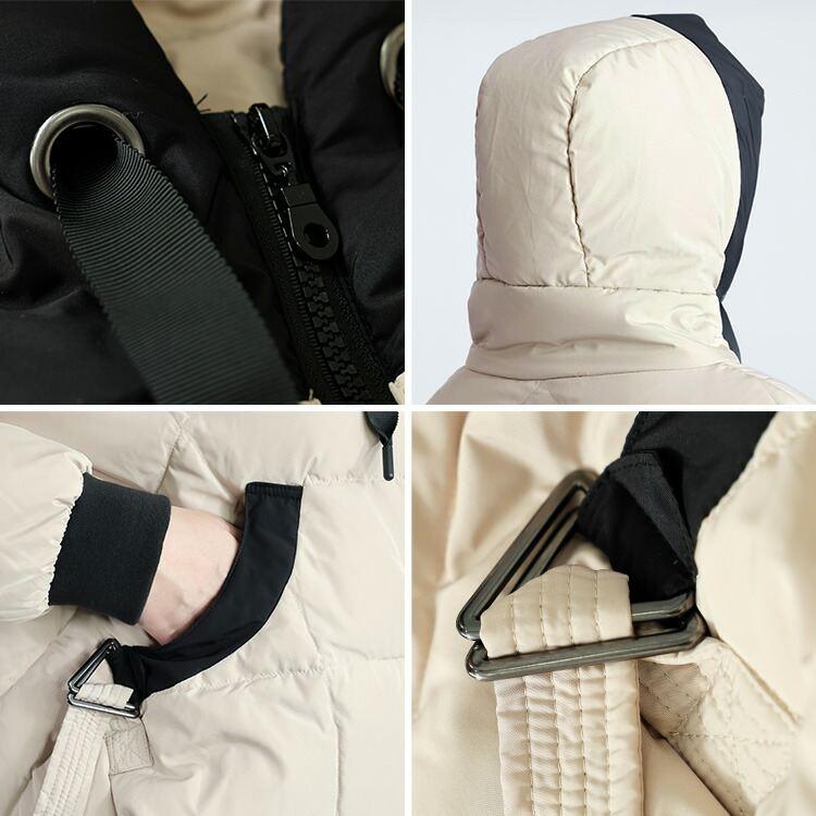 【新作】【送料無料】コクーンダウンコート 2色 M L 長袖 レディース アウター ジャケット コート ブルゾン ミリタリー |  | 14