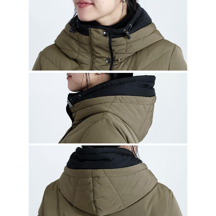 【新作】【送料無料】スタイリッシュダウンコート M-LL 長袖 レディース アウター コート ダウンコート ロングコート |  | 12