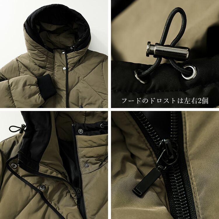 【新作】【送料無料】スタイリッシュダウンコート M-LL 長袖 レディース アウター コート ダウンコート ロングコート |  | 13