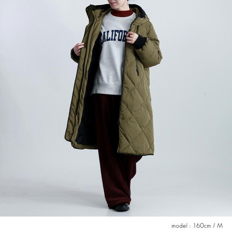 【新作】【送料無料】スタイリッシュダウンコート M-LL 長袖 レディース アウター コート ダウンコート ロングコート |  | 08