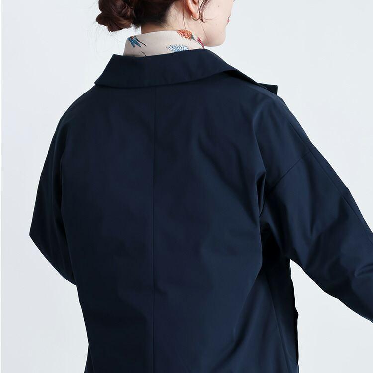 【新作】【送料無料】防風ステンカラーコート(裏面ダウン仕様) 3色 M L 洗える 長袖 レディース アウター コート ロングコート |  | 13