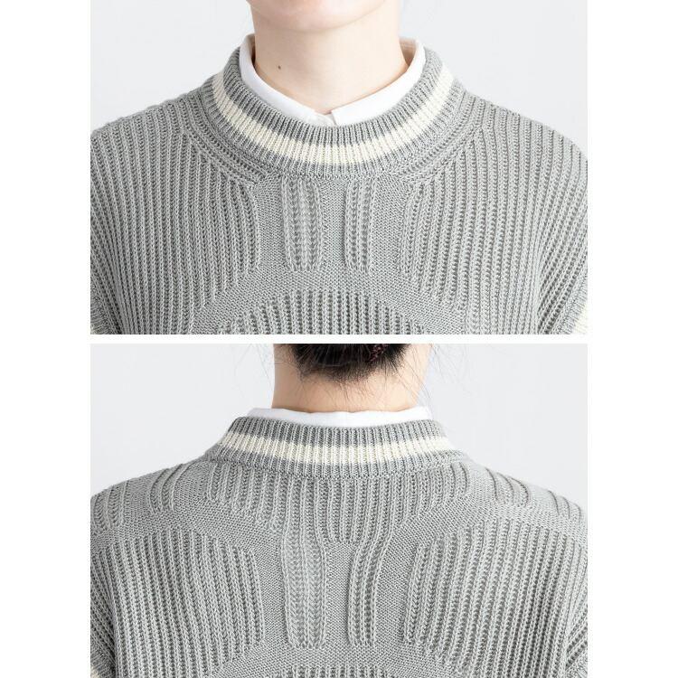 【大幅値下】リブニットベスト 4色 M-L 洗える レディース トップス ニット ベスト リブ プルオーバー クルーネック |  | 13