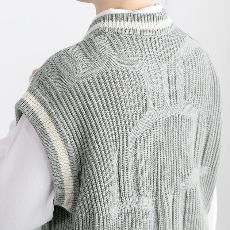 【大幅値下】リブニットベスト 4色 M-L 洗える レディース トップス ニット ベスト リブ プルオーバー クルーネック |  | 14