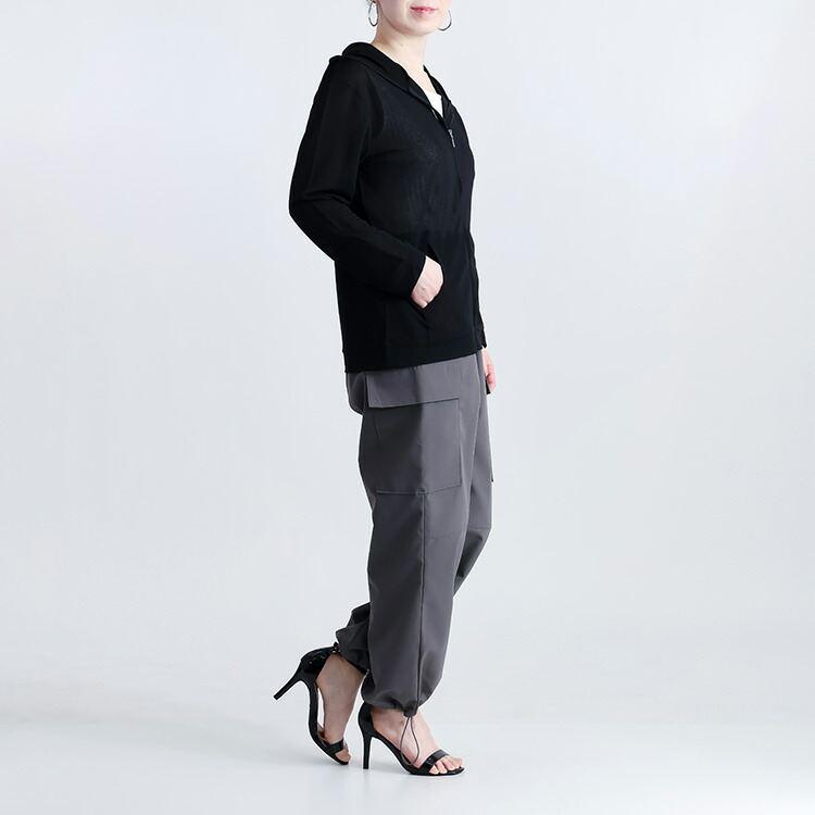 【送料無料/再入荷】UV対策ジップパーカー 4色 M L 洗える 長袖 UVカット 日よけ レディースファッション アウター トップス パーカー カーディガン 春夏秋 |  | 12