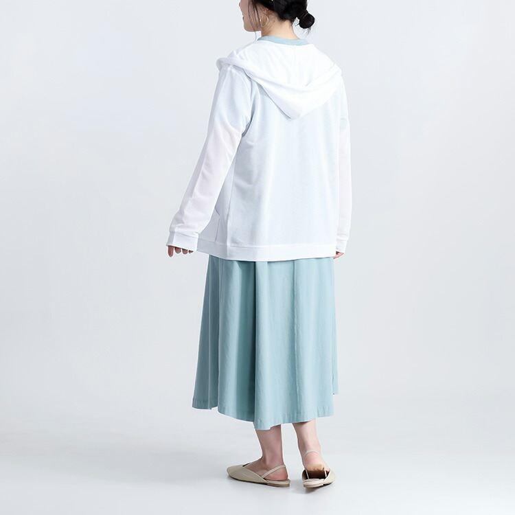 【送料無料/再入荷】UV対策ジップパーカー 4色 M L 洗える 長袖 UVカット 日よけ レディースファッション アウター トップス パーカー カーディガン 春夏秋 |  | 06