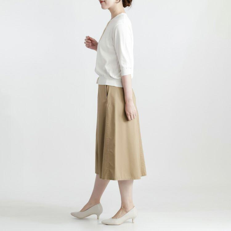 【送料無料】 希少なスビンコットン100%カーディガン 4色 M-L 洗える 6分袖 レディース トップス ニット カーディガン クルーネック 高級綿 春夏秋 |  | 08