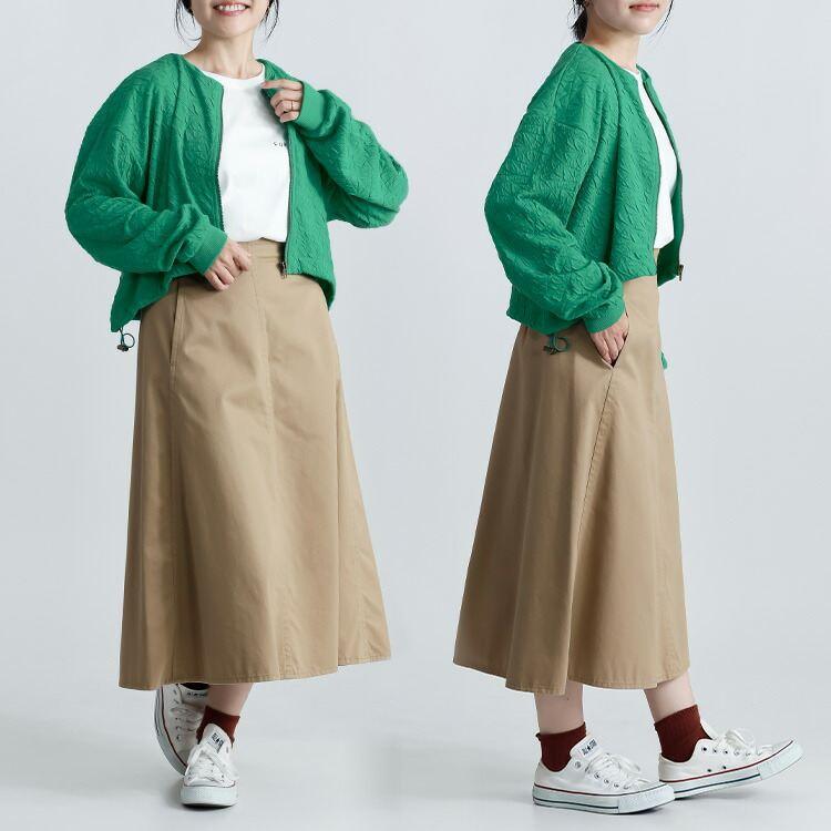 【送料無料】 フクレジャカードブルゾン 4色 M-L 洗える 長袖 レディース アウター ブルゾン ジャケット カーディガン 羽織り 前ファスナー 春秋 |  | 10