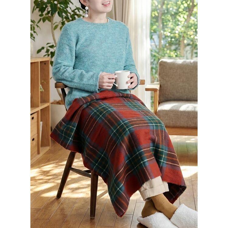 【新作】【送料無料】 ブークレニットプルオーバー 5色 M-L 長袖 レディース トップス ニット プルオーバー ハイネック お尻隠し アルパカ混 アルパカ |  | 08