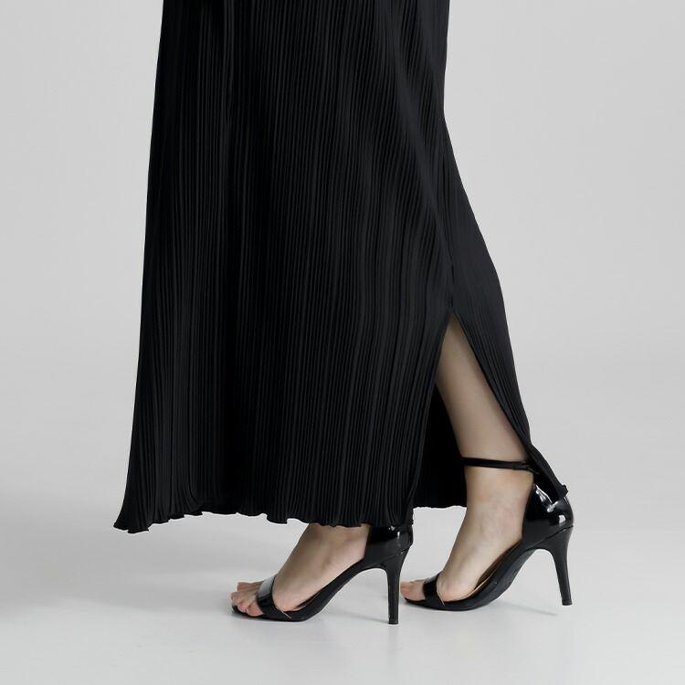 【送料無料】 裏地付きプリーツスカート 4色 M-LL 洗える 10分丈 レディース ボトムス スカート プリーツスカート 楽ちん きれいめ オールシーズン |  | 13