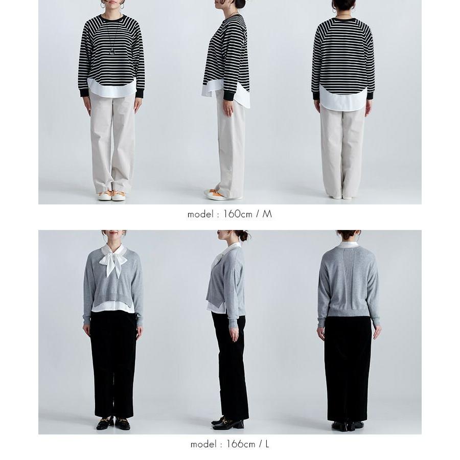 【準新作/送料無料】 コーデュロイワイドパンツ 3色 M-LL 洗える レディース ボトムス パンツ ワイドパンツ ウエストゴム ストレッチ 楽ちん リラックス 快適 |  | 15