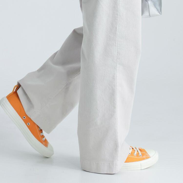 【準新作/送料無料】 コーデュロイワイドパンツ 3色 M-LL 洗える レディース ボトムス パンツ ワイドパンツ ウエストゴム ストレッチ 楽ちん リラックス 快適 |  | 07