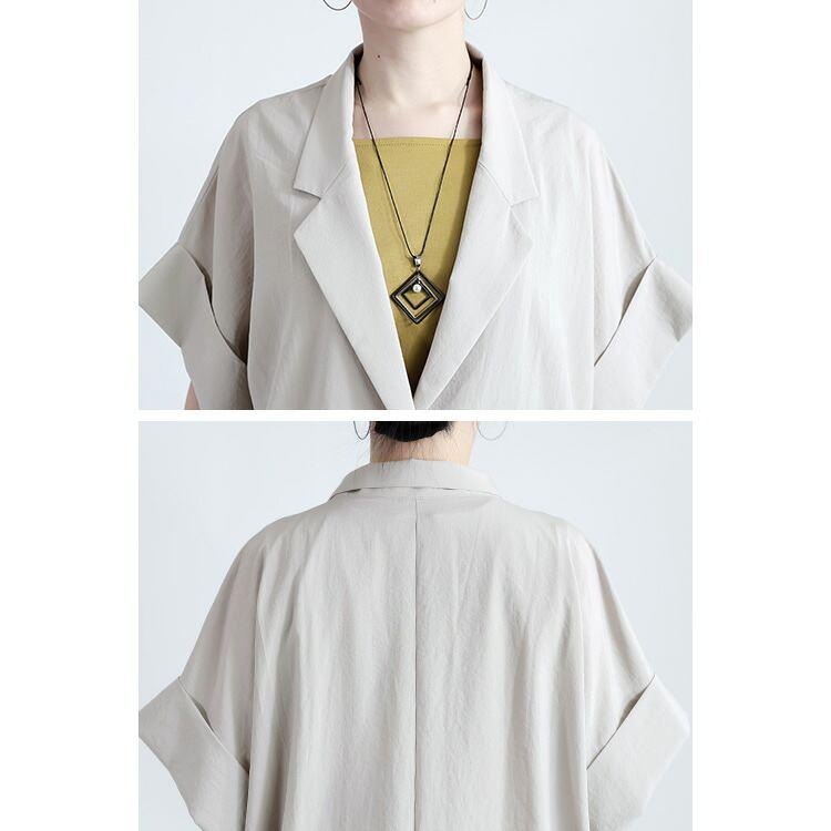 【送料無料】 エアリーサマージャケット 5色 M-L 洗える 前釦 きれいめ レディース アウター ジャケット トップス ジレ シアー 軽量 体型カバー 速乾 春夏秋 |  | 20