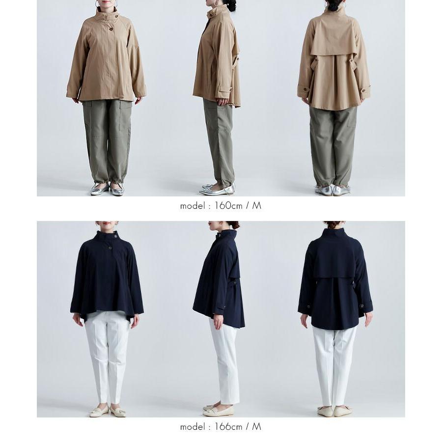 【新作】【送料無料】 ストレッチスプリングショートコート 4色 M L 洗える レディース アウター ジャケット スプリングコート トレンチコート ストレッチ |  | 16