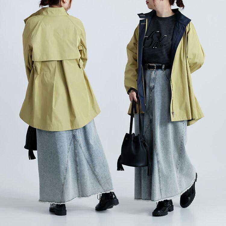 【新作】【送料無料】 ダブルフェイススプリングコート 2色 M L 洗える 軽量 長袖 レディース アウター ジャケット スプリングコート トレンチコート 体型カバー |  | 10