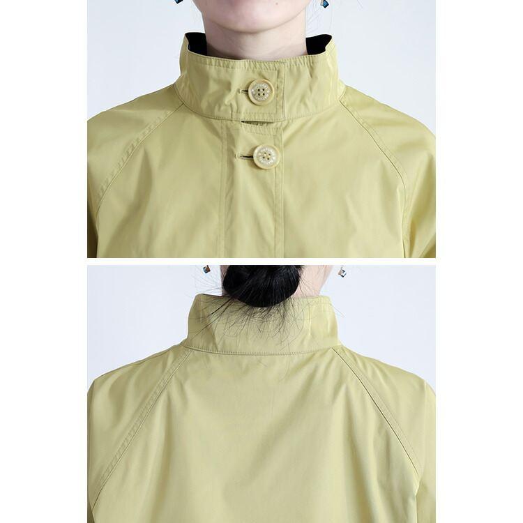 【新作】【送料無料】 ダブルフェイススプリングコート 2色 M L 洗える 軽量 長袖 レディース アウター ジャケット スプリングコート トレンチコート 体型カバー |  | 13