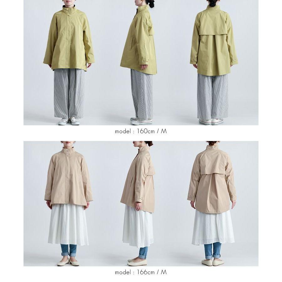 【新作】【送料無料】 ダブルフェイススプリングコート 2色 M L 洗える 軽量 長袖 レディース アウター ジャケット スプリングコート トレンチコート 体型カバー |  | 15