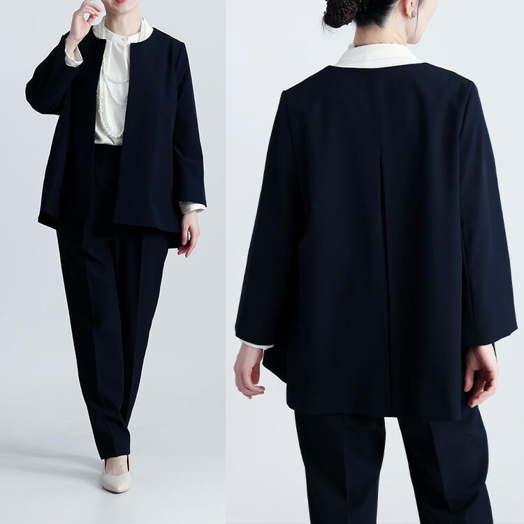 【新作】【送料無料】 カラーフォーマル2点スーツ 3色 9-15号 洗える 通年 レディース フォーマル スーツ パンツスーツ ストレッチ フォーマル ママスーツ |  | 12