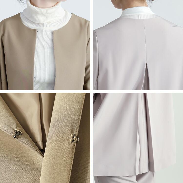 【新作】【送料無料】 カラーフォーマル2点スーツ 3色 9-15号 洗える 通年 レディース フォーマル スーツ パンツスーツ ストレッチ フォーマル ママスーツ |  | 13