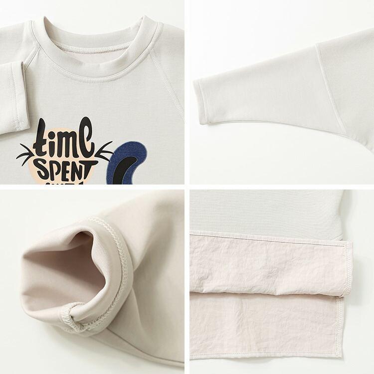 【新作】【送料無料】 キャット柄プルオーバー 2色 洗える 長袖 オーバーサイズ レディース トップス プルオーバー スウェット トレーナー 体型カバー |  | 14